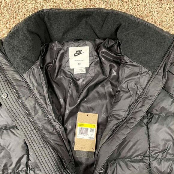 Nike Sportswear Swoosh Puffer PrimaLoft Parka Coat Jacket FB7670-010, Women's S - Picture 11 of 15